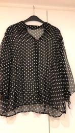 Zwarte blouse maat 46 met bijpassende foulard, Kleding | Dames, Ophalen of Verzenden, Zo goed als nieuw, Maat 46/48 (XL) of groter