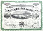 The Pittsburgh and Lake Erie Railroad Co.1948, Ophalen of Verzenden, 1920 tot 1950, Certificaat van aandeel