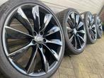 Originele 21 inch Tesla Model S velgen Michelin zomerbanden, Auto-onderdelen, Banden en Velgen, Personenwagen, Zomerbanden, Gebruikt