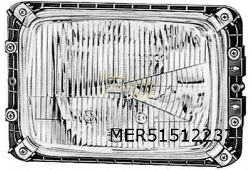 Mercedes TN-serie (8/81- ) koplampglas Rechts OES! A00282669, Auto-onderdelen, Verlichting, Mercedes-Benz, Nieuw, Verzenden