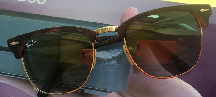 Ray ban bril —Club Master Polished High Tortoise shell goud, Handtassen en Accessoires, Zonnebrillen en Brillen | Heren, Gebruikt