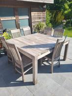 Tuinset teak, Tuin en Terras, Tuinsets en Loungesets, Ophalen, Zo goed als nieuw, Tuinset