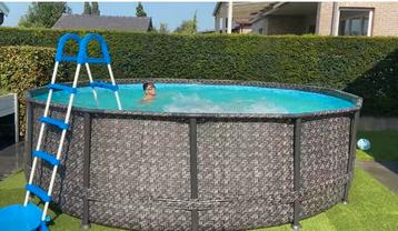 Zwembad Bestway Swing Elite Wicker rond beschikbaar voor biedingen