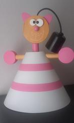 Plafondlamp, Ophalen, Zo goed als nieuw, Hout, 50 tot 75 cm