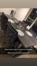 Eetfael met stoelen en salon tafel, Huis en Inrichting, Ophalen