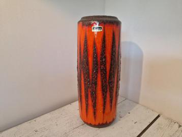 Duitse keramische vaas, Scheurich 532-28, WGP, Fat Lava beschikbaar voor biedingen