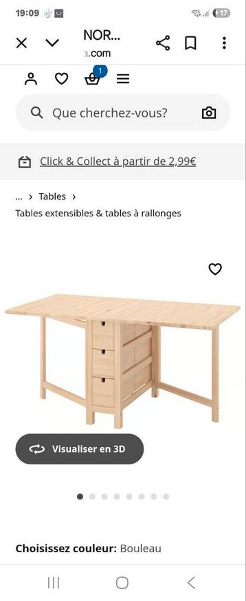Table Ikea  beschikbaar voor biedingen