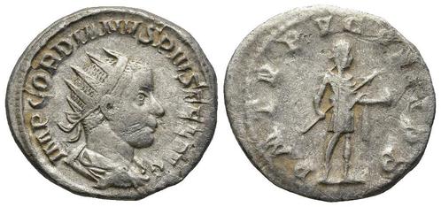 Romeinse munt Gordianus III (238-244 n.Chr.). Antoninianus, Postzegels en Munten, Munten | Europa | Niet-Euromunten, Losse munt
