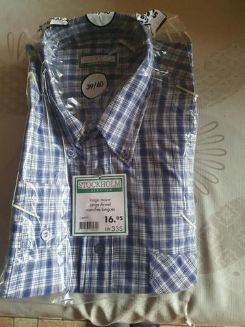 Hemd (in verpakking), Kleding | Heren, Overhemden, Nieuw, Overige merken, Groen, Halswijdte 39/40 (M)
