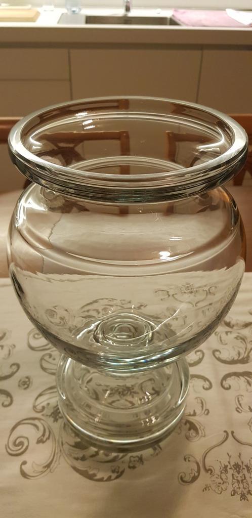 Zeer mooie en zware hand made getekend vaas, Huis en Inrichting, Woonaccessoires | Etagères, Zo goed als nieuw, Ophalen of Verzenden