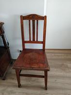 Vintage stoel, Gebruikt, Bruin, Eén, Hout