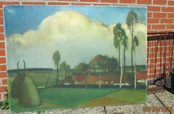 Schilderij (Zomerlandschap) beschikbaar voor biedingen