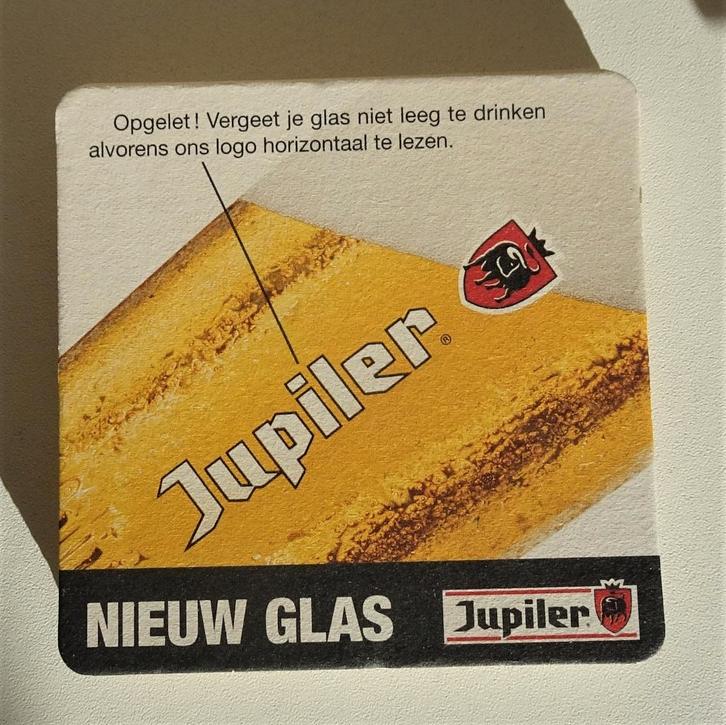 bierviltjes van Jupiter / nieuw glas ! (Opgelet !), Collections, Marques de bière, Neuf, Sous-bock, Enlèvement ou Envoi