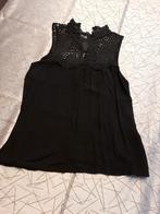 H&M zwart topje met kant - 34, Vêtements | Femmes, Tops, Comme neuf, Noir, Taille 34 (XS) ou plus petite, Sans manches