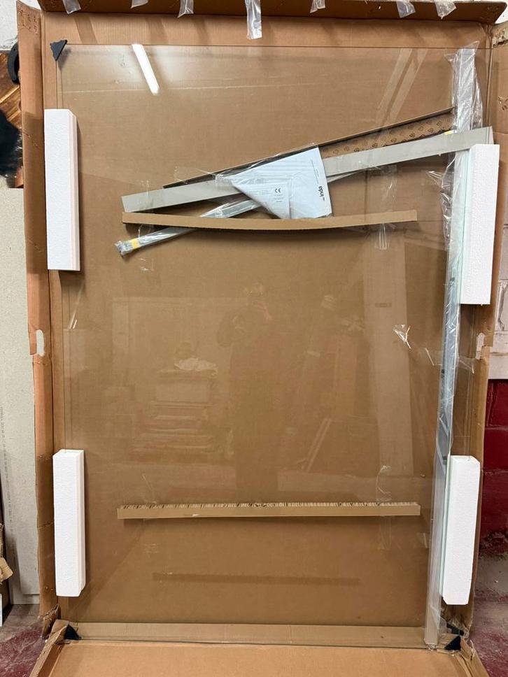 Paroi de douche en verre – 1370 x 2000 mm – Neuve, Doe-het-zelf en Bouw, Sanitair, Nieuw, Douche, Glas, Ophalen