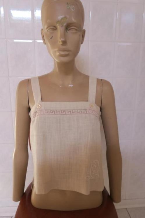 Topje+rokje linnen Luis Mari mt 40, Vêtements | Femmes, Tops, Comme neuf, Taille 38/40 (M), Beige, Sans manches, Enlèvement ou Envoi