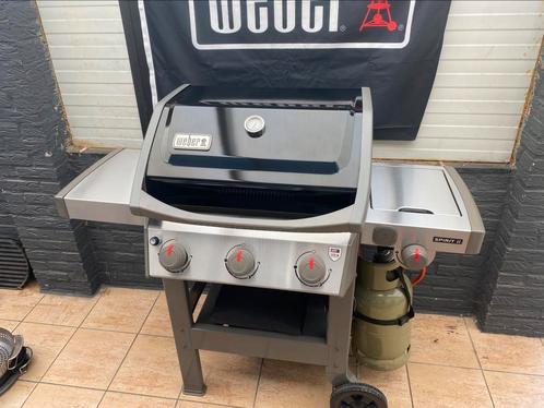 Weber Spirit II E-320 gbs black gasbarbecue z.g.a.n., Tuin en Terras, Gasbarbecues, Zo goed als nieuw, Ophalen