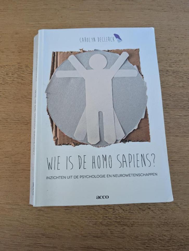 Handboek Wie is de Homo Sapiens? 2013, Boeken, Studieboeken en Cursussen, Gelezen, Hoger Onderwijs, Ophalen of Verzenden