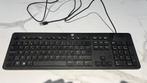 HP USB-toetsenbord - model KBAR211 (AZERTY, bekabeld), Computers en Software, Toetsenborden, Hp, Gebruikt, Multimediatoetsen, Azerty