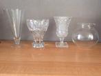 Te koop 5 glazen vazen, Ophalen of Verzenden, Zo goed als nieuw, Glas