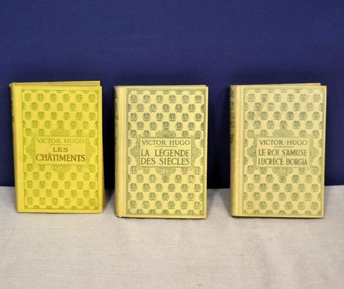 Editions NELSON, lot de 3 livres Victor HUGO - années '30, Livres, Littérature, Utilisé, Europe autre, Enlèvement ou Envoi