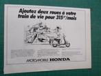 Honda Lead - publicité papier - 1987, Collections, Marques & Objets publicitaires, Autres types, Utilisé, Enlèvement ou Envoi