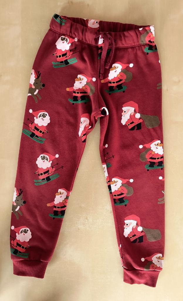 Joggingbroek Kerst, maat 6-7 jaar, Kinderen en Baby's, Kinderkleding | Maat 122, Zo goed als nieuw, Jongen of Meisje, Broek, Ophalen of Verzenden