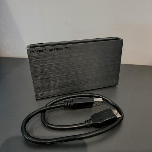 LaCie Porsche Design Mobile Drive 1 TB (Donkergrijs), Computers en Software, Harde schijven, Zo goed als nieuw, Laptop, Extern