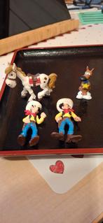 4 figurines souples lucky luke marque bully, Utilisé