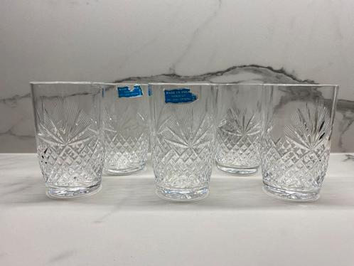 Poolse 24k loodkristallen drinkglazen 220ml 6st, Verzamelen, Glas en Drinkglazen, Nieuw, Borrel- of Shotglas, Ophalen of Verzenden