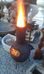 gietijzeren vuurpot + handgrepen + smeedijzeren poten, Tuin en Terras, Terrasverwarmers, Ophalen of Verzenden, Nieuw, Vloer, Waterbestendig