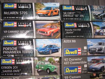 diverse revelbouwdozen van auto's op 1/25 beschikbaar voor biedingen