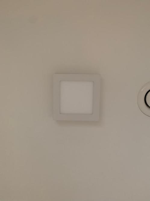 Prolight - LED Plafond Villo 12W 720LM vierkant - Wit, Maison & Meubles, Lampes | Plafonniers, Comme neuf, Synthétique, Métal