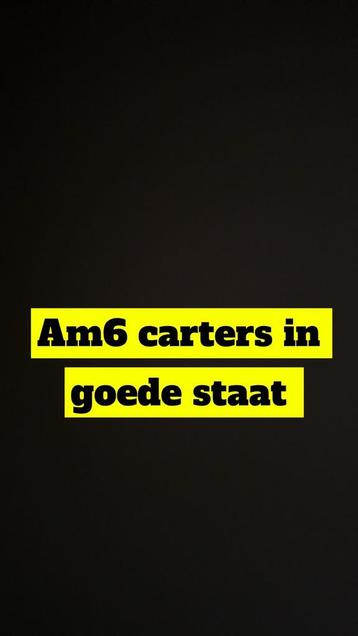 Am 6 carters beschikbaar voor biedingen