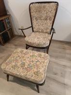 Ercol Windsor 478 lounge stoel met ottoman., Ophalen