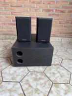 subwoofer + 2 gratis speakers, Gebruikt, Subwoofer, Ophalen