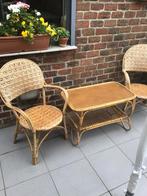 Oud tuinsetje stoelen wat verkleurd door de zon, Tuin en Terras, Ophalen of Verzenden, Zo goed als nieuw