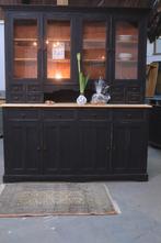 Buffetkast vintage XXL black, Huis en Inrichting, Kasten | Buffetkasten, Ophalen, 200 cm of meer, 150 tot 200 cm, Zo goed als nieuw