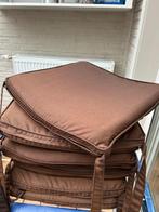 stoelkussens, Huis en Inrichting, Woonaccessoires | Kussens, Ophalen, Zo goed als nieuw, Bruin, Vierkant