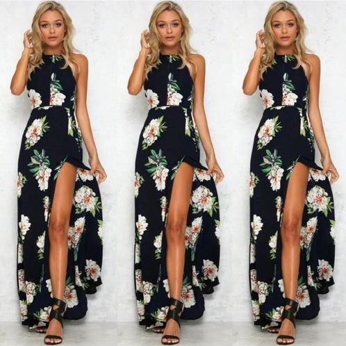 Jolie robe été, plage, vacances... bohème chic neuve T U, Kleding | Dames, Jurken, Nieuw, Maat 38/40 (M), Blauw, Onder de knie