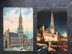 2 cartes postales Bruxelles - hôtel de ville, Collections, Enlèvement ou Envoi, Bruxelles (Capitale)