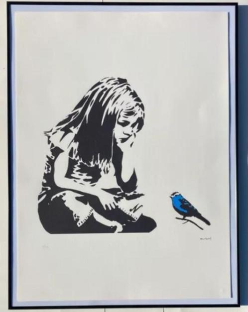 BANKSY: XXL-lithografie 56 bij 76 cm. Beperkte oplage, Antiek en Kunst, Kunst | Litho's en Zeefdrukken, Ophalen of Verzenden