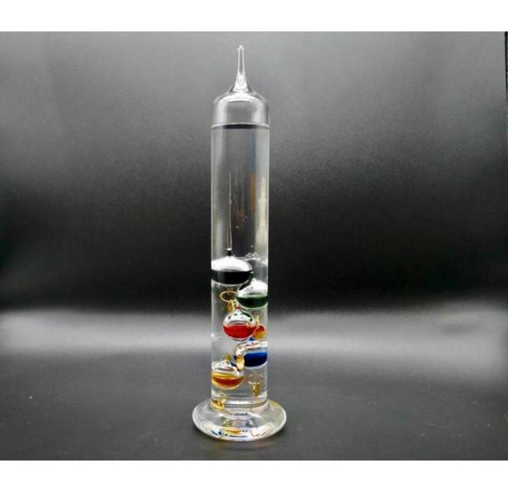 Thermomètre en verre Galileo vintage 34 cm rempli de liquide, Maison & Meubles, Accessoires pour la Maison | Thermomètres, Comme neuf