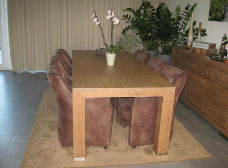Eettafel, Huis en Inrichting, Tafels | Salontafels, Zo goed als nieuw, Ophalen