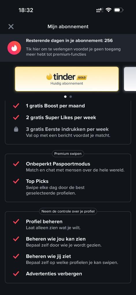 Tinder Gold - 1 jaar - 30 EUR, Computers en Software, Overige Computers en Software, Nieuw, Ophalen