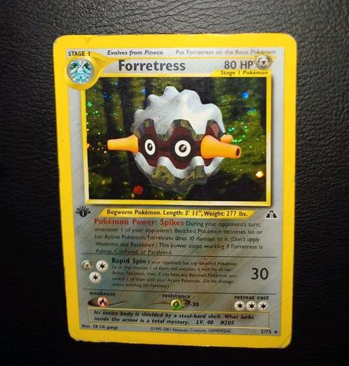 Wotc Era: Foretress 2/75 1st edition Neo Discovery, Hobby en Vrije tijd, Verzamelkaartspellen | Pokémon, Zo goed als nieuw, Ophalen of Verzenden