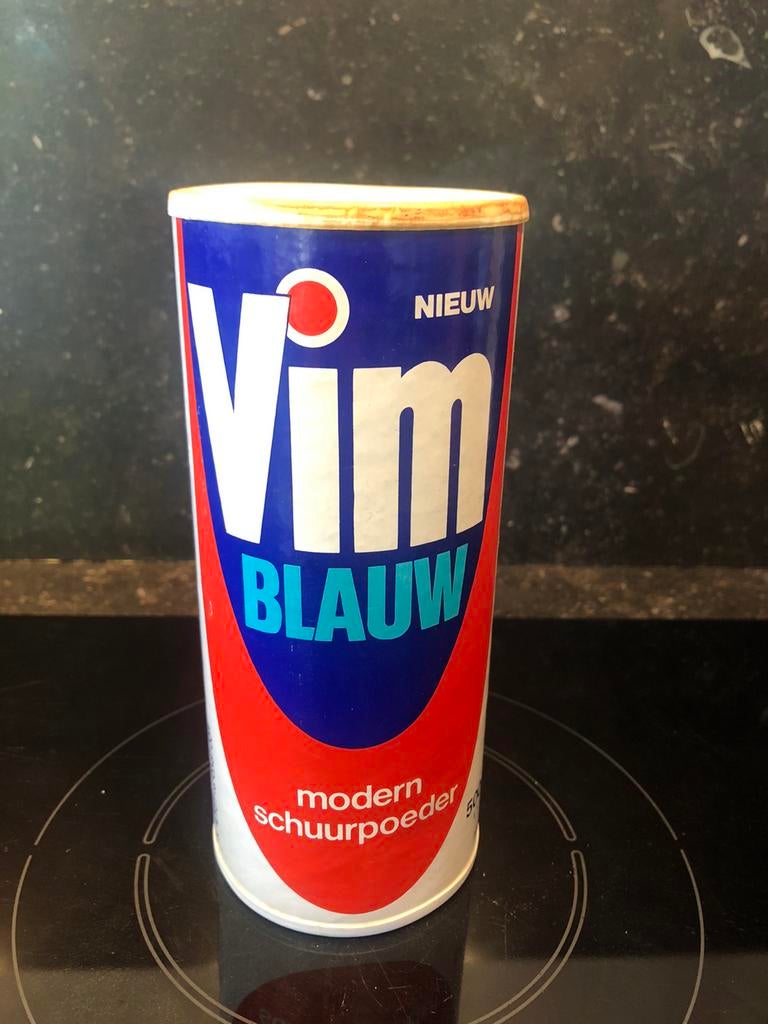 vintage vimtage VIM blauw modern schuurpoeder (ongeopend), Ophalen of Verzenden