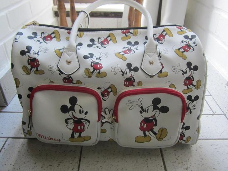 Magnifique sac de voyage "Mickey", Handtassen en Accessoires, Tassen | Reistassen en Weekendtassen, Nieuw, Wit, 40 tot 60 cm, 20 tot 30 cm