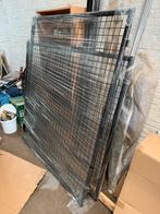 Zwarte dubbele tuinpoort B3 H1,8, Tuin en Terras, Ophalen