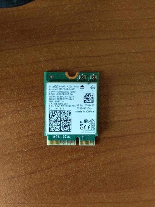 Intel AX201 NGW WiFi 6 802.11ax Wireless Bluetooth M.2, Computers en Software, WiFi-versterkers, Gebruikt, Ophalen of Verzenden